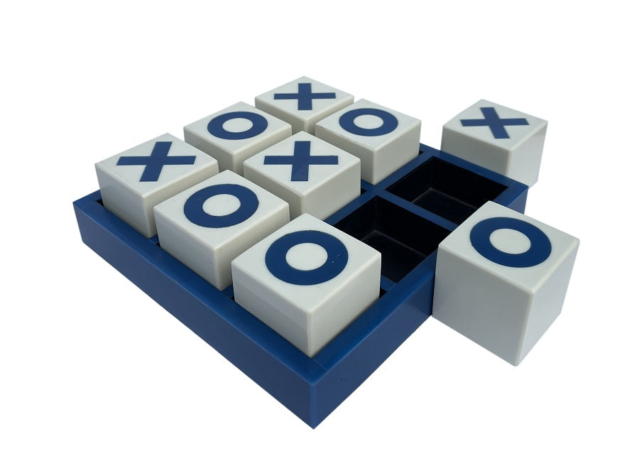 Juego tres en raya azul