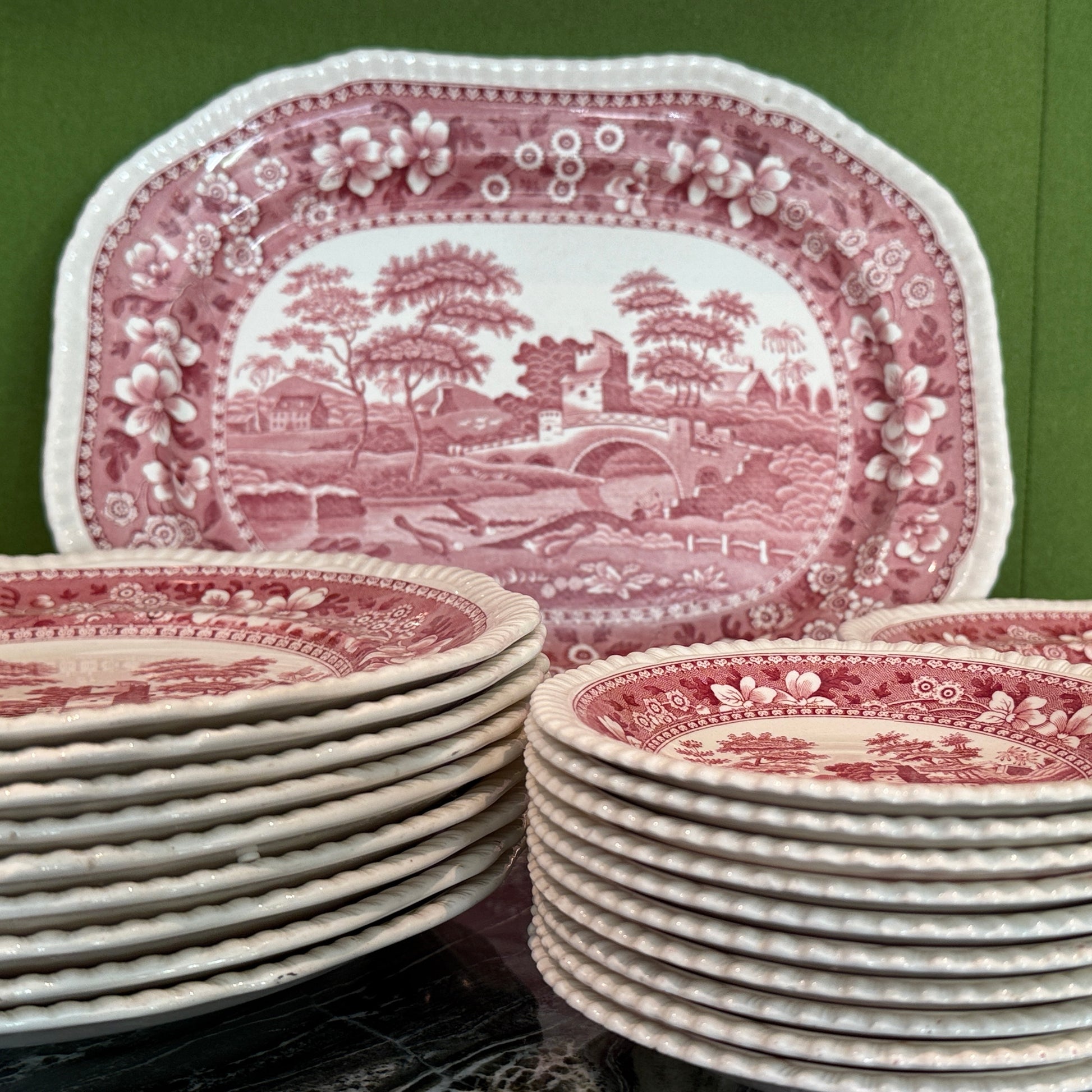 Juego de platos Spode`s Tower de Copeland