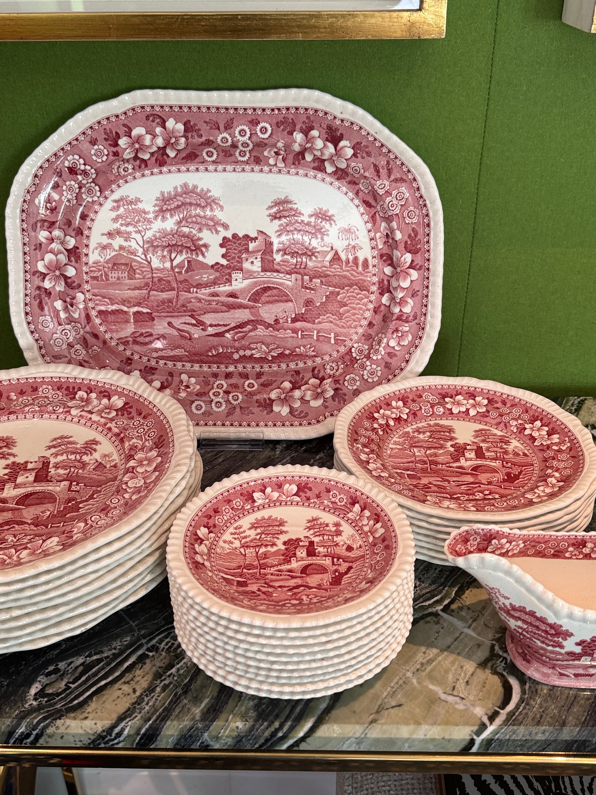 Juego de platos Spode`s Tower de Copeland