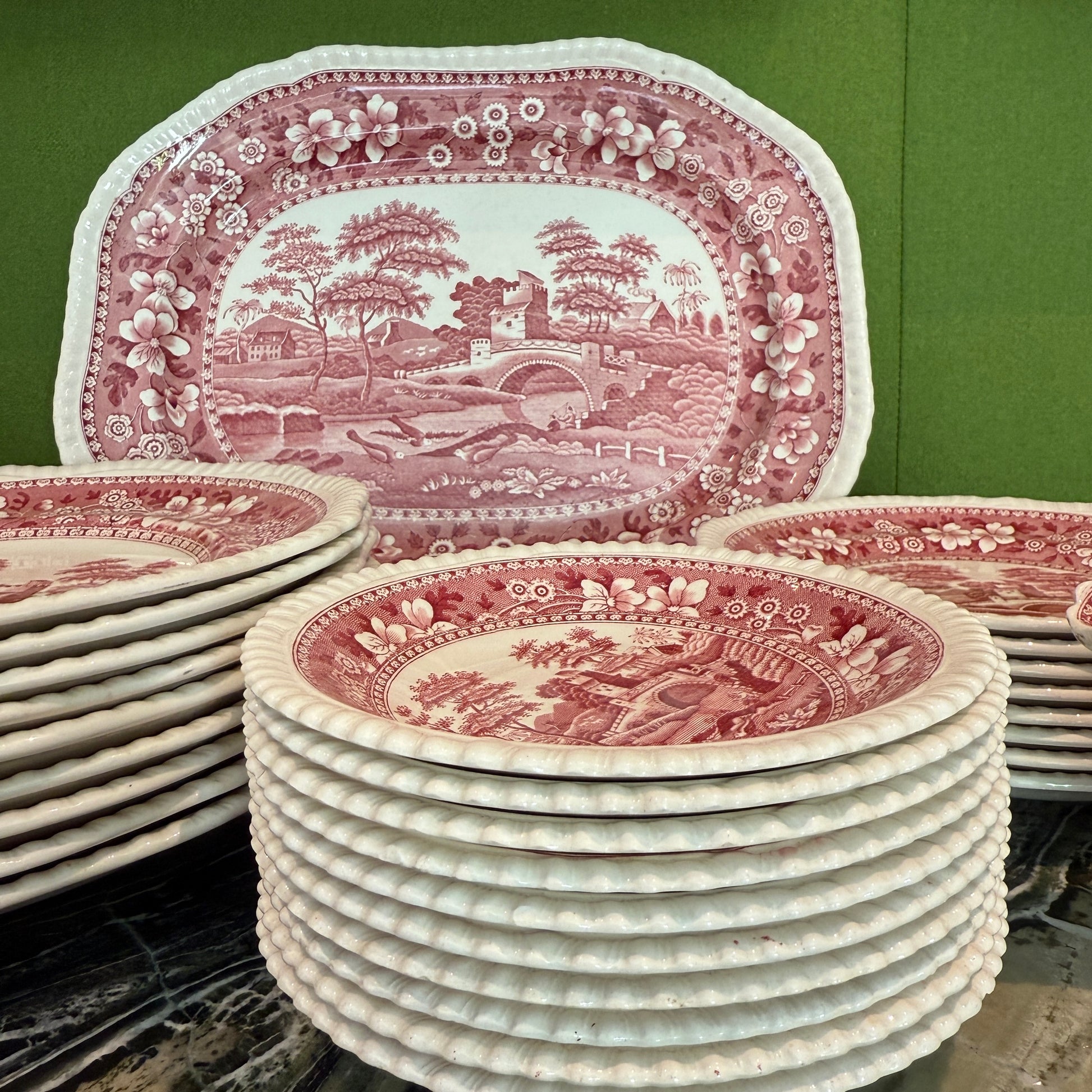 Juego de platos Spode`s Tower de Copeland