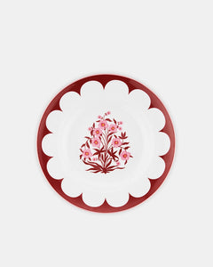 Vajilla Jaipur tonos Burdeos y Rosa Aquazzura Casa