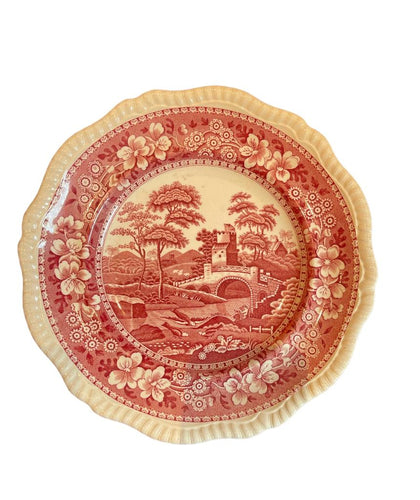 Juego de 8 platos de postre de porcelana inglesa de la casa Coopeland