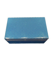 Caja Espejo Dibujo Azul M