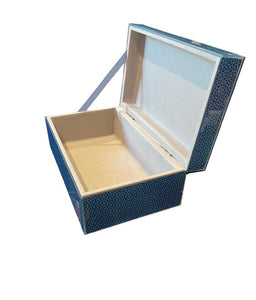 Caja Espejo Dibujo Azul M