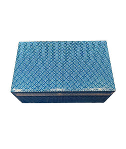 Caja Espejo Dibujo Azul M