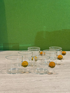 Set de tazas de cristal