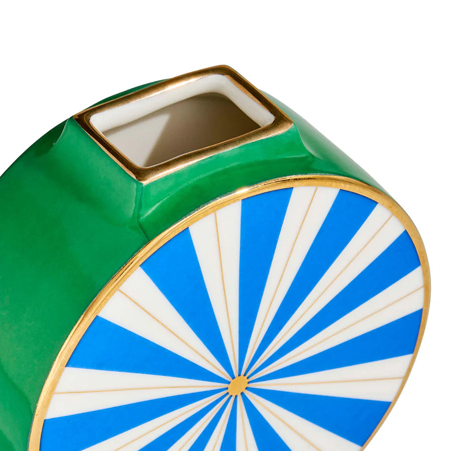 Portofino circle vase - blue /green