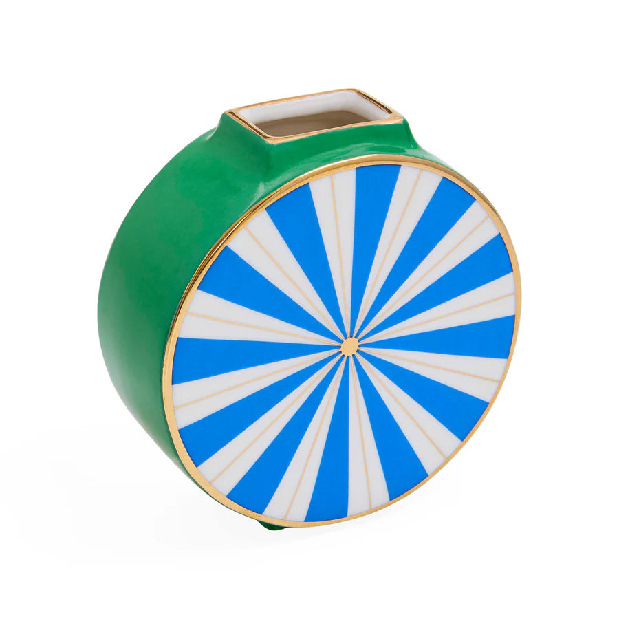 Portofino circle vase - blue /green