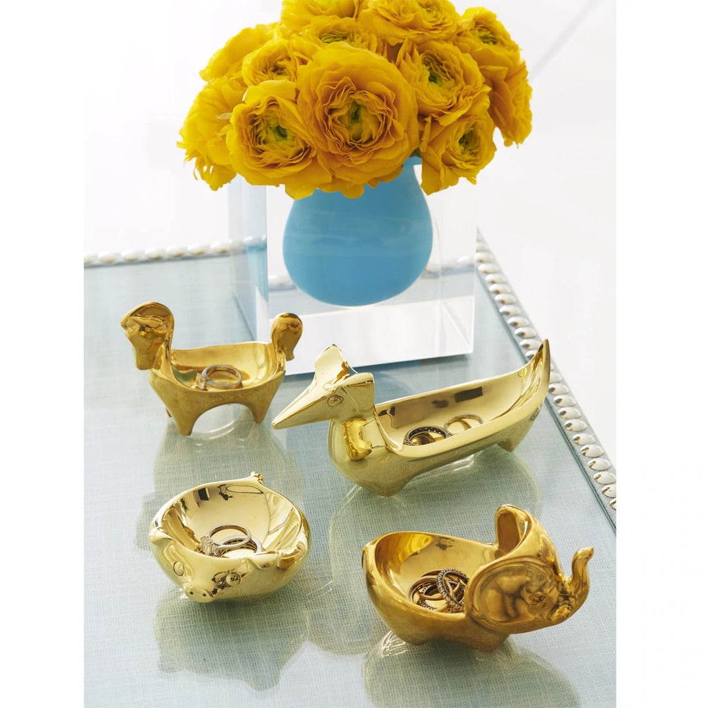 Brass horse ring bowl